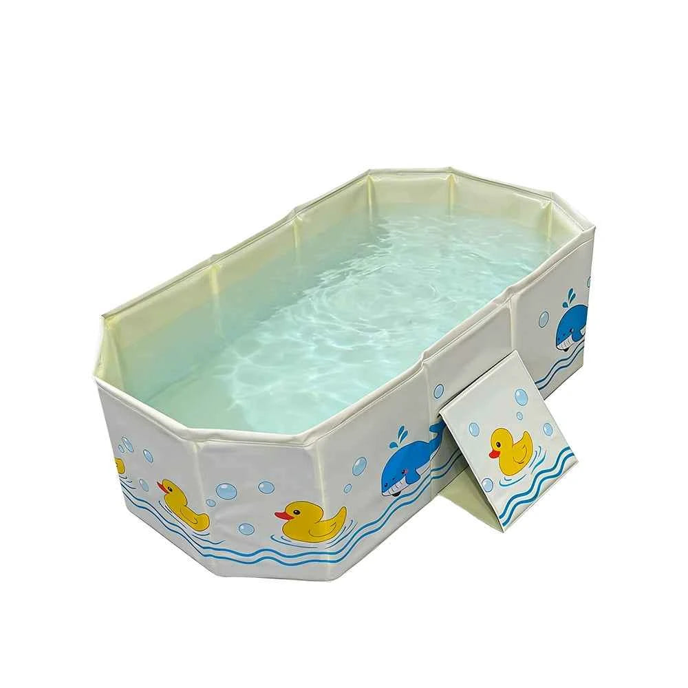 1pc Baby Bath Basin Foldable Bath Basin Easy To Store Simple Bathtub Convenient To Carry For Indoor And Outdoor Use